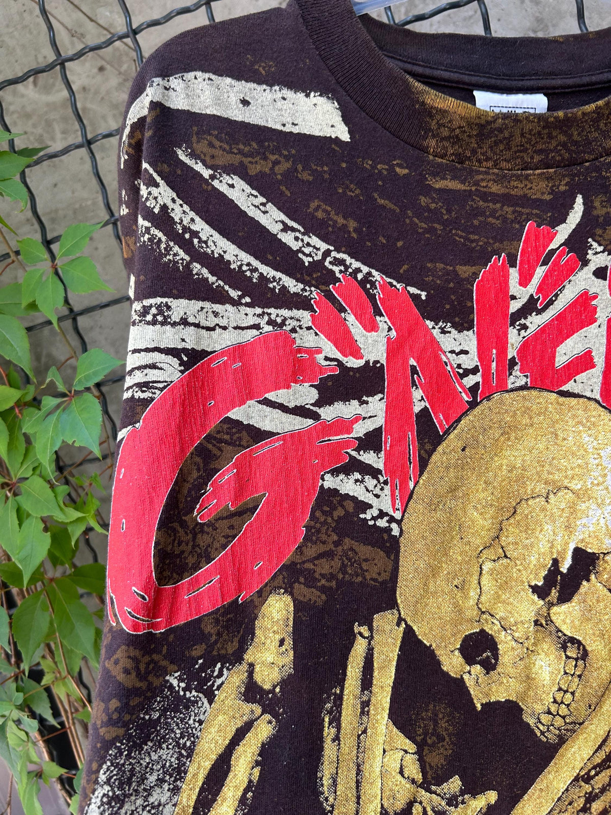 Vintage 1992 Guns N Roses Dust N Bones Rock Band All Over Print T-shirt