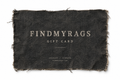 FINDMYRAGS Gift Card на белом фоне