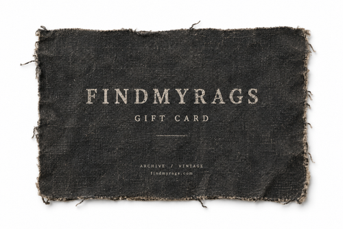 FINDMYRAGS Gift Card на белом фоне