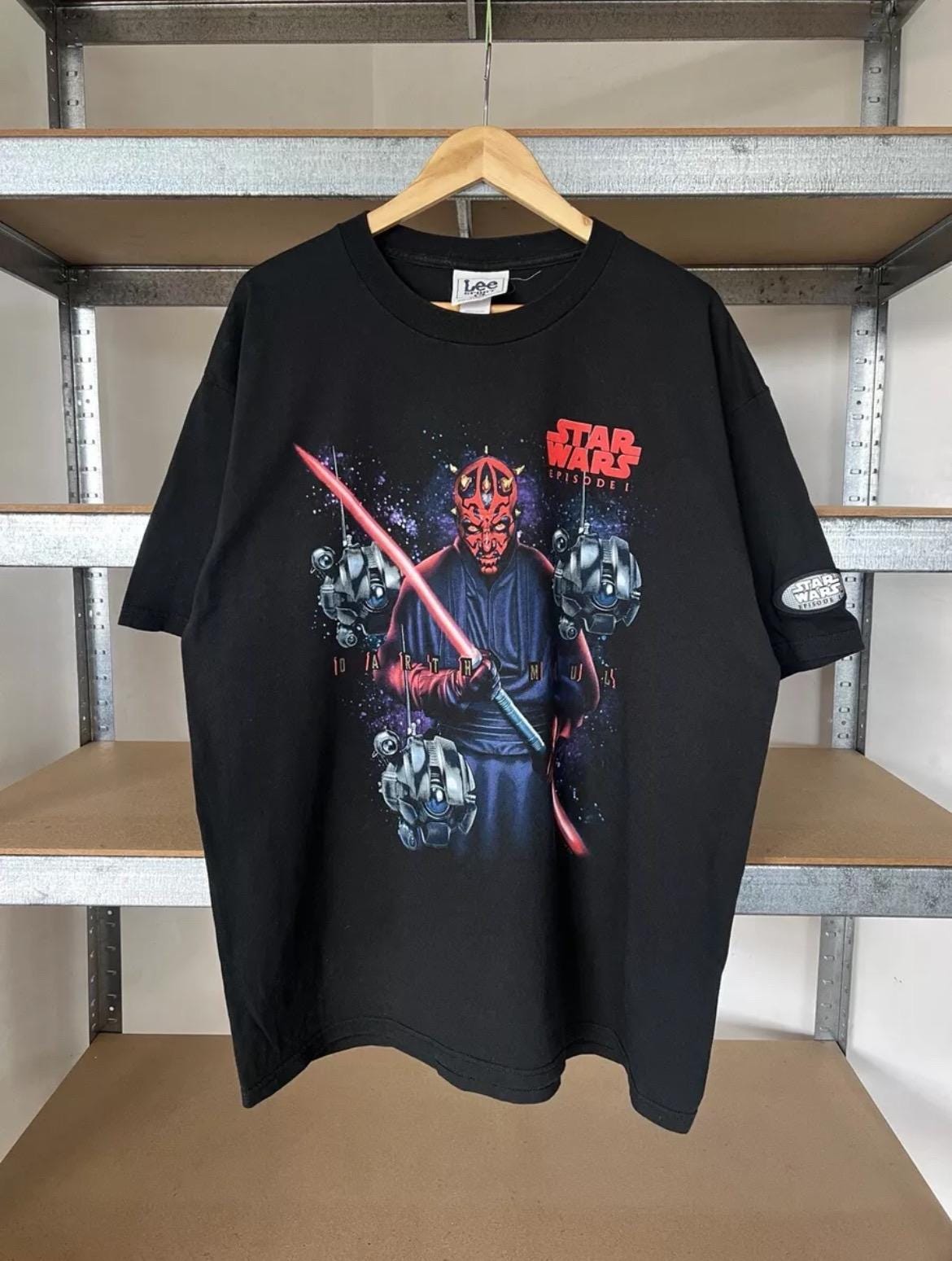 Vintage 90s Star Wars Darth Maul Episode 1 Movie Tshirt