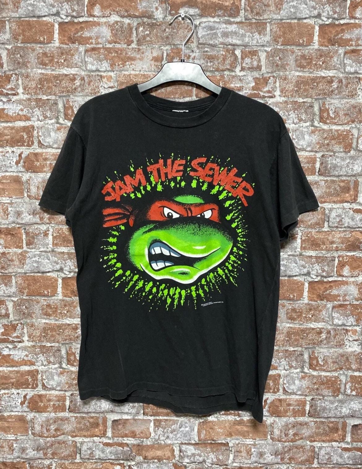Vintage 1990 Teenage Mutant Ninja Turtles Rare Cartoon Tshirt