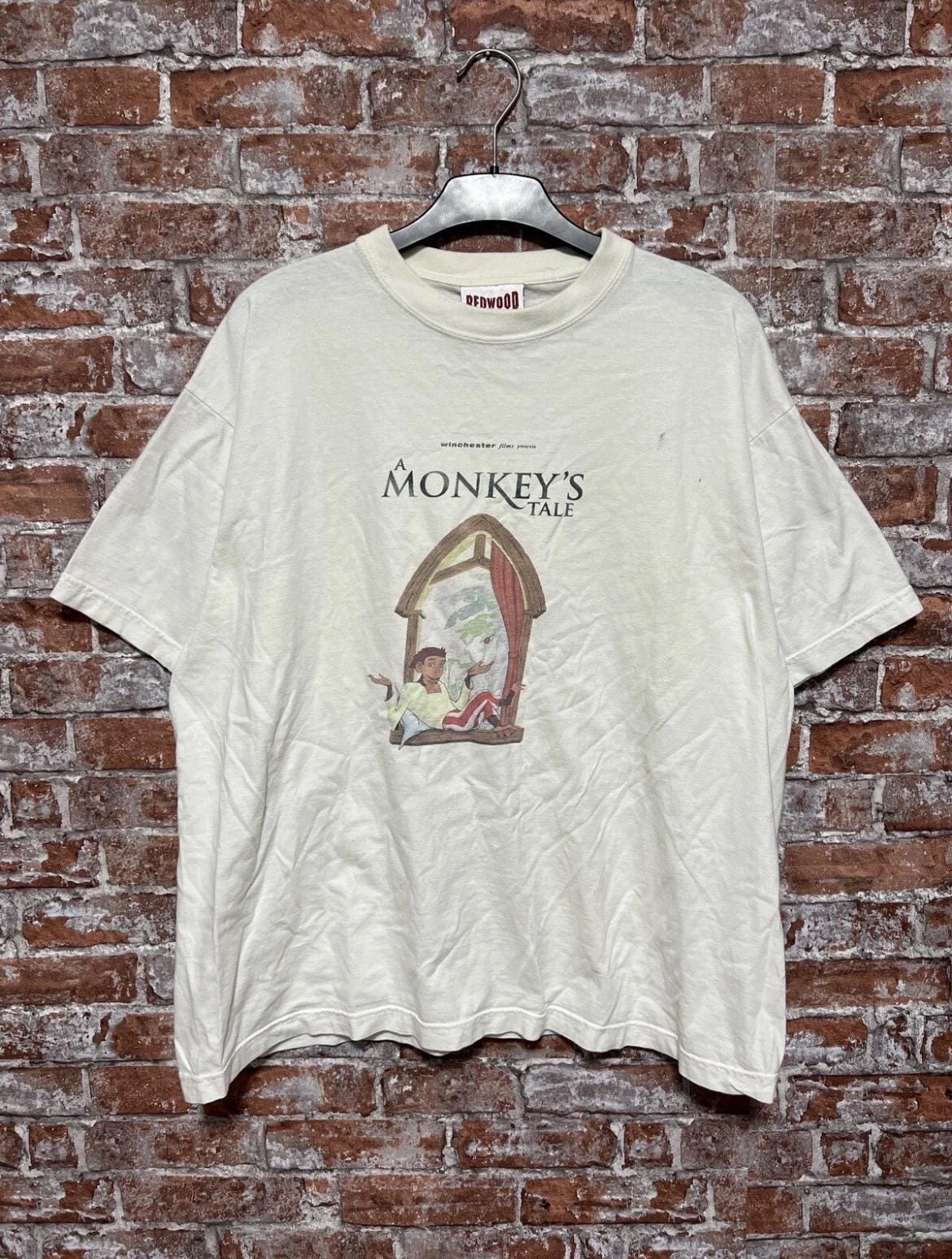 Vintage 1999 A Monkeys Tale Rare Cartoon Movie T-shirt