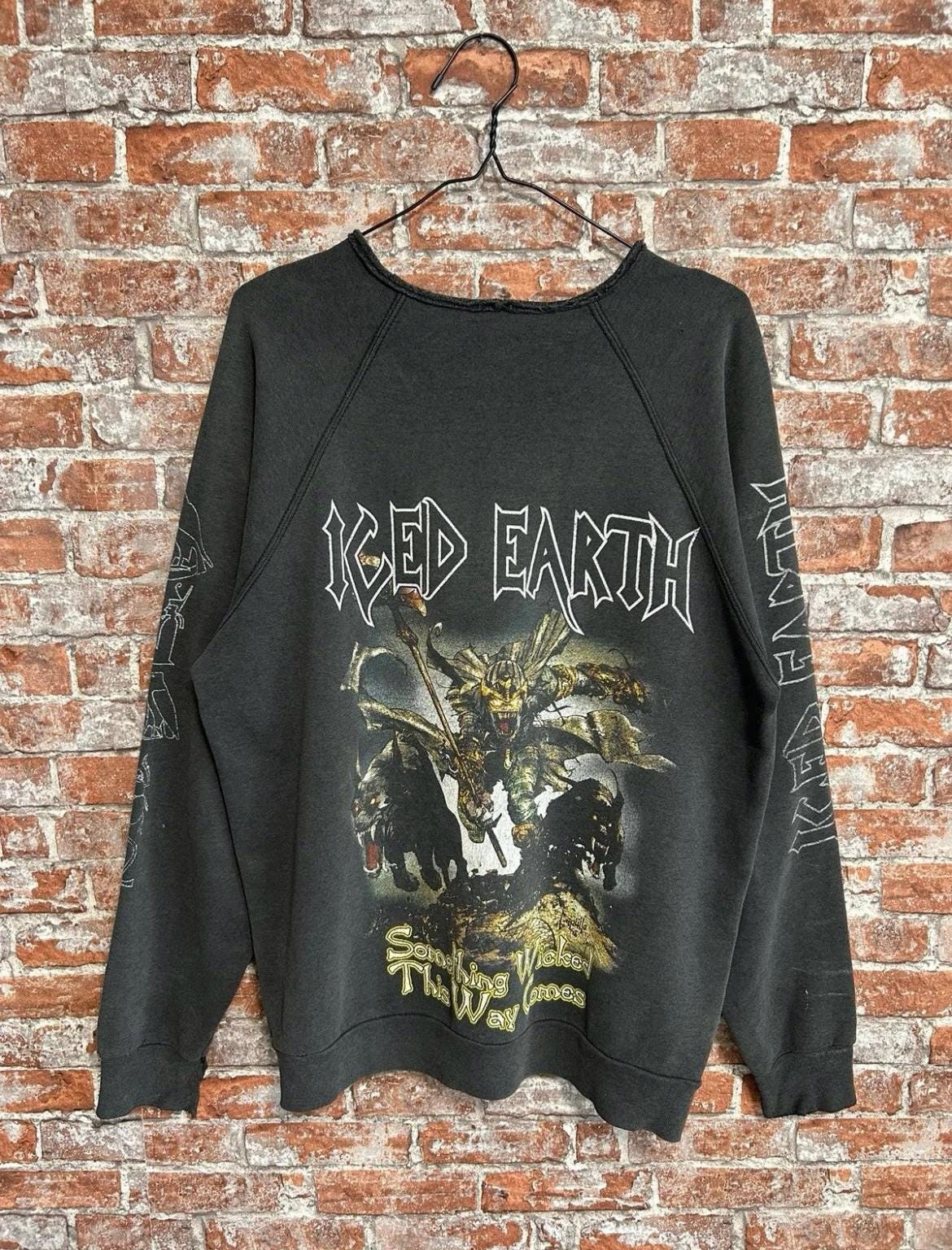 Vintage 90s Iced Earth Rock Band Custom Sweatshirt