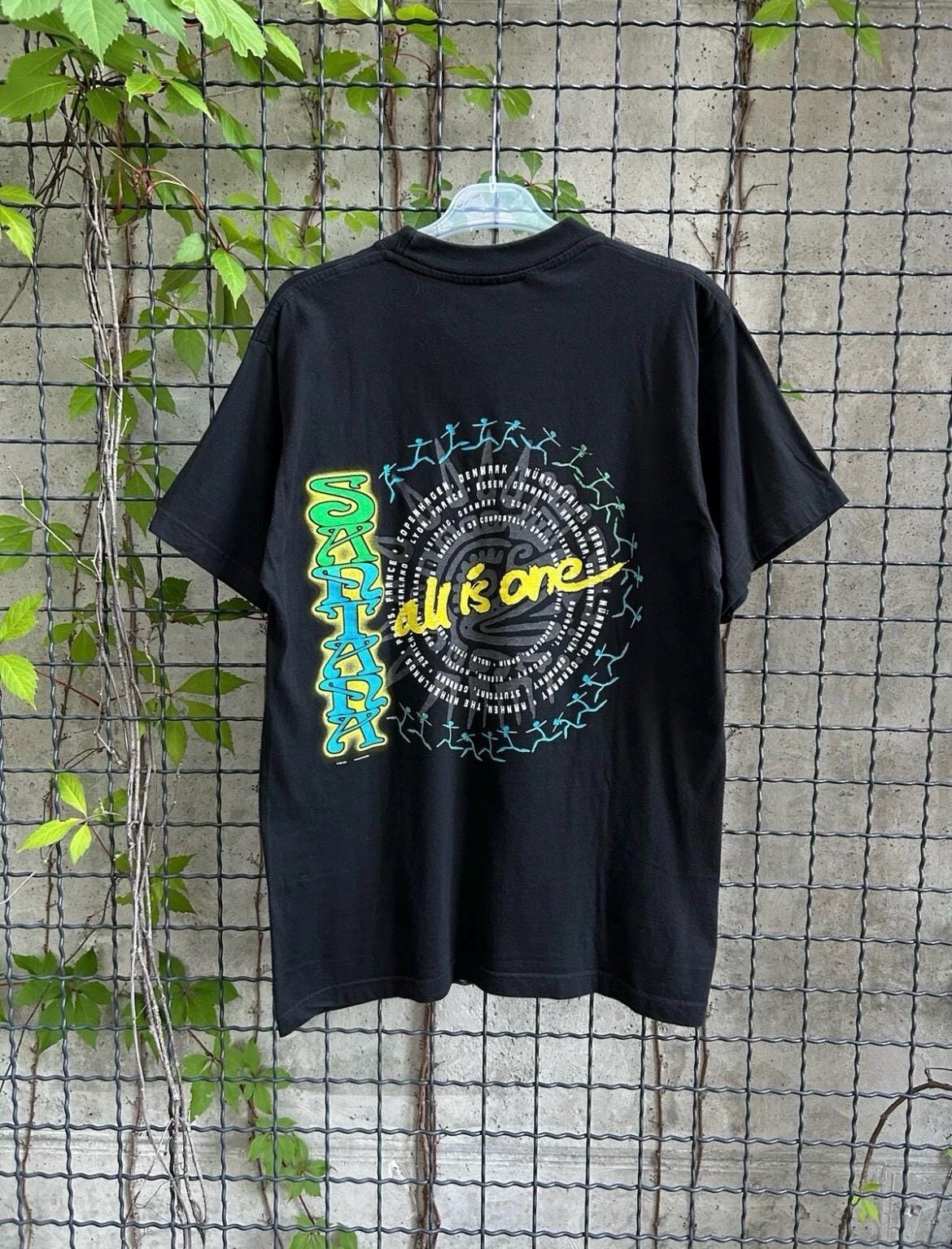 Vintage 2002 Carlos Santana All Is One Tour T-shirt Size M