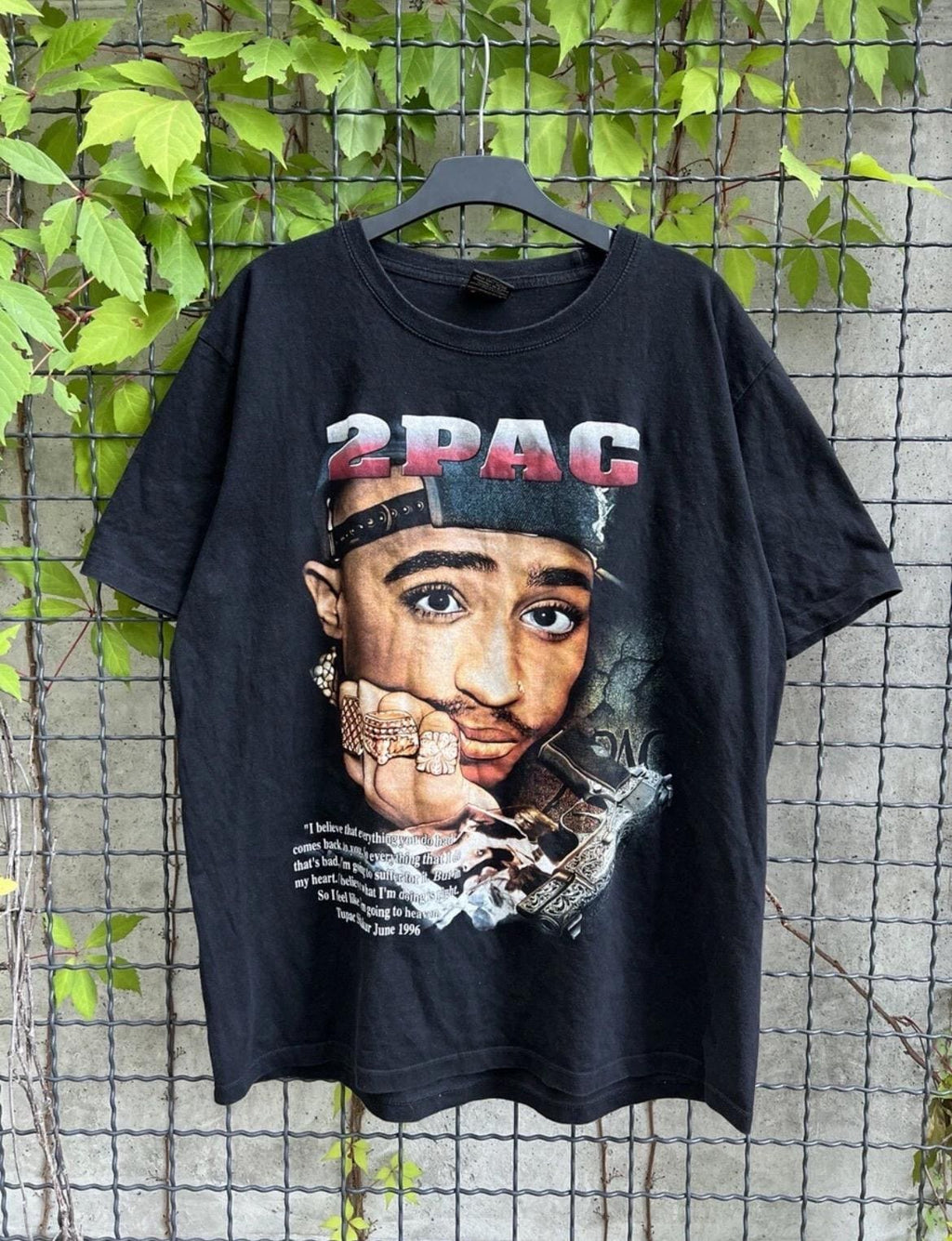 Vintage 1971-1996 2Pac Memorial Rap Tshirt