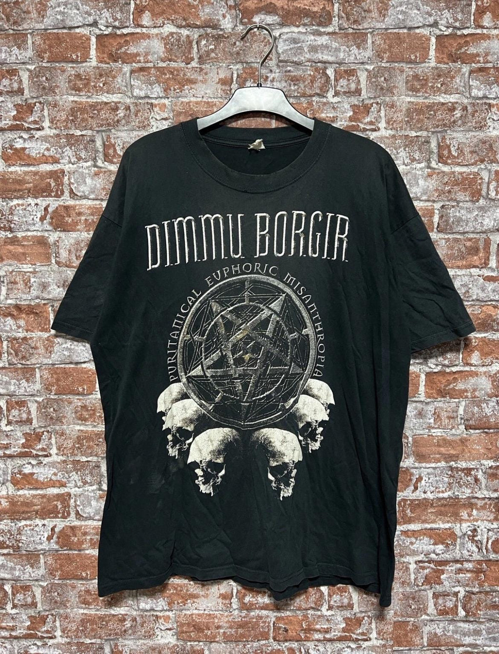 Vintage 90s Dimmu Borgir Rock Band T-shirt