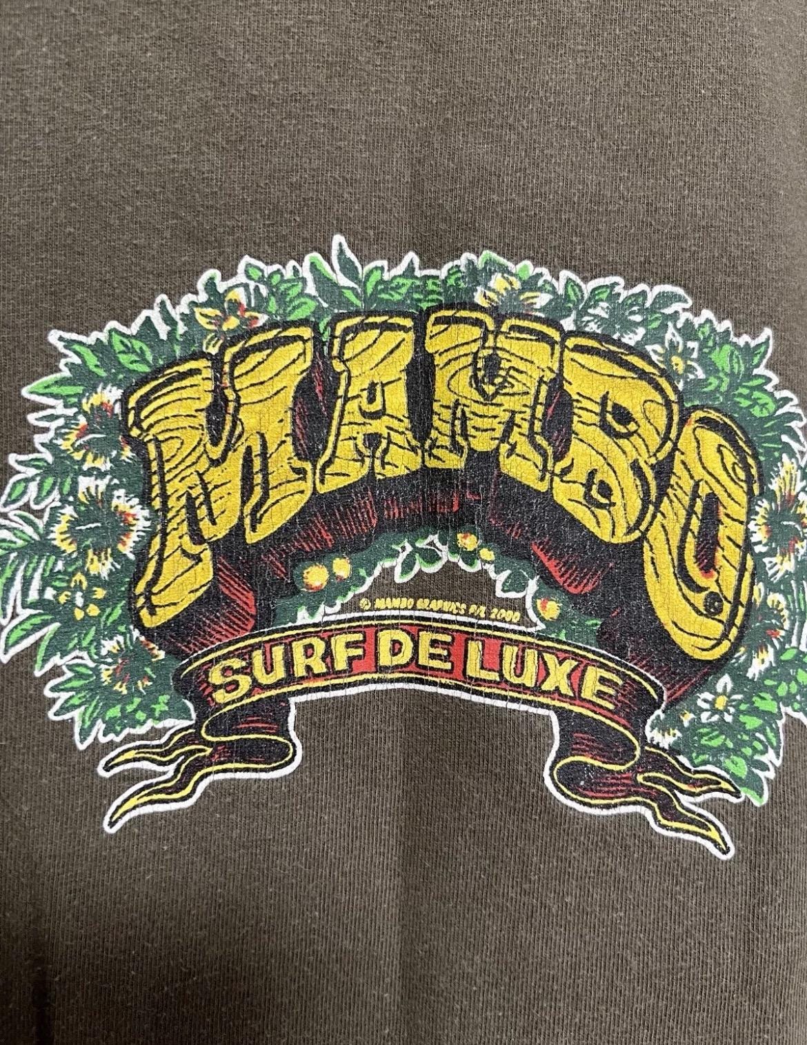 Vintage 2000 Mambo Surf De luxe Graphic Streetwear T-shirt Size L