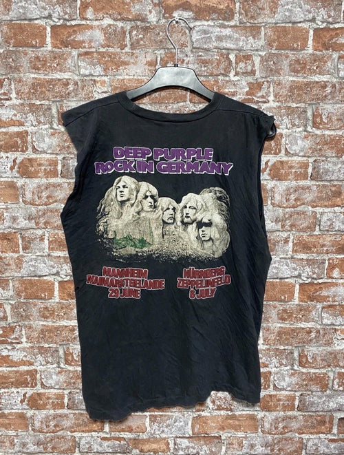 Vintage 1985 Deep Purple Rare Rock Band Tank Top Shirt