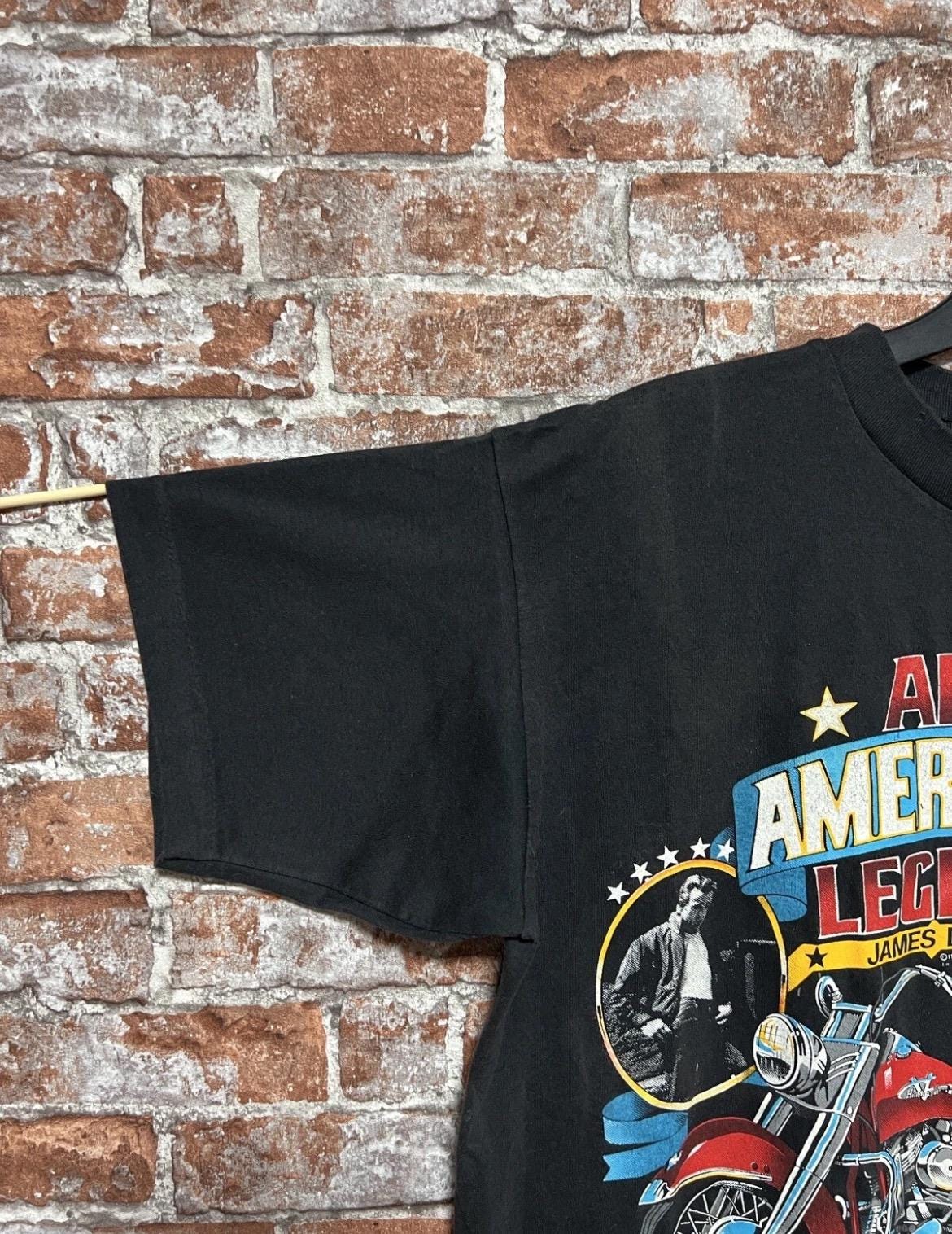 Vintage 1987 Harley Davidson James Dean Vintage American Legend Biker T-shirt