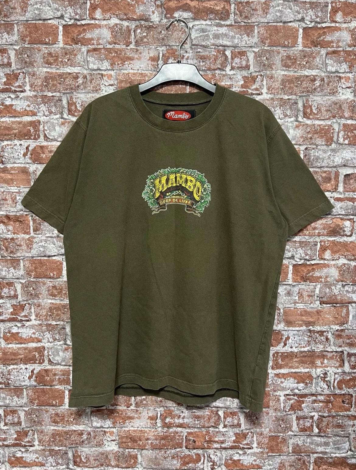 Vintage 2000 Mambo Surf De luxe Graphic Streetwear T-shirt Size L