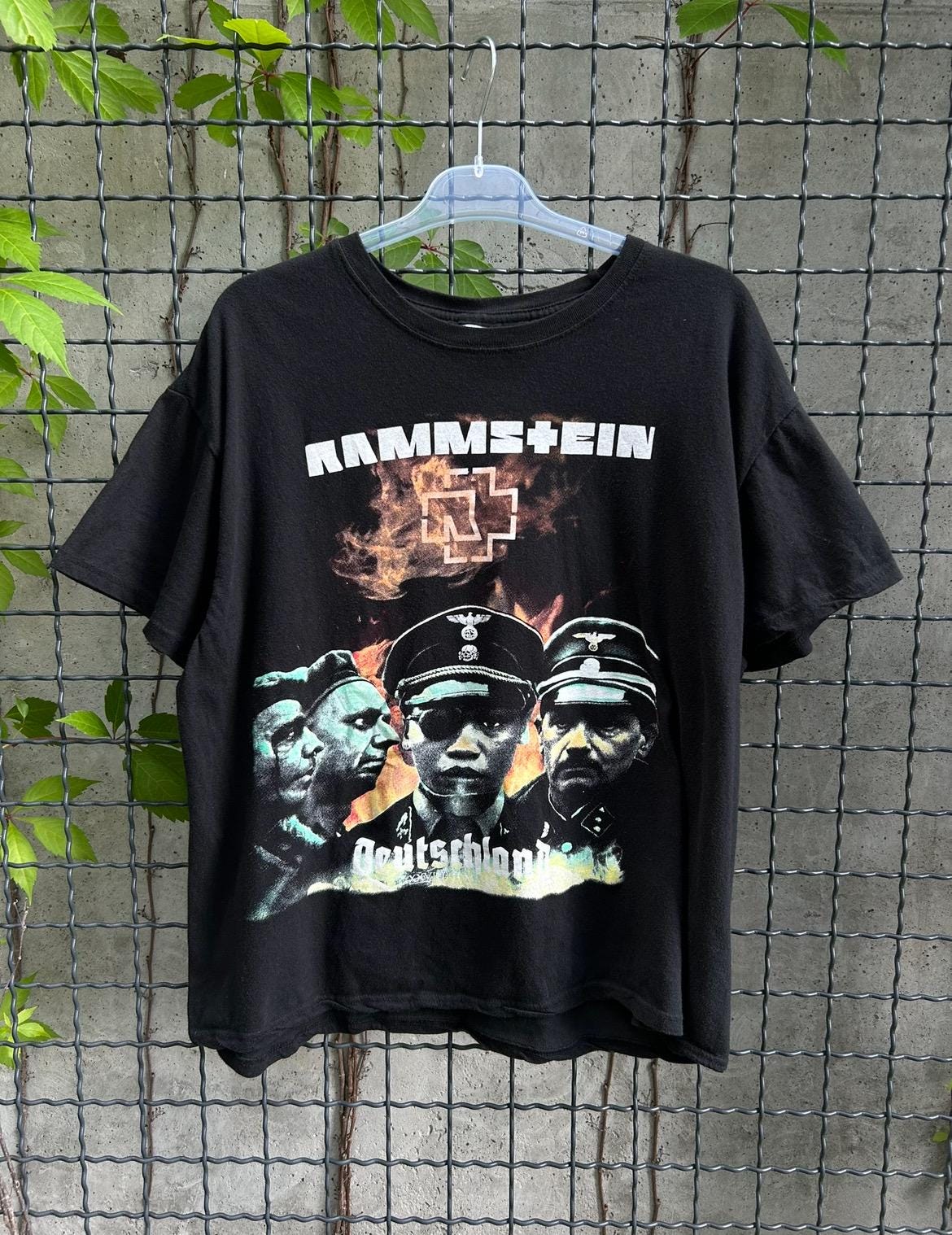 Vintage 2000s Rammstein Deutschland Rock Band T-shirt Size L