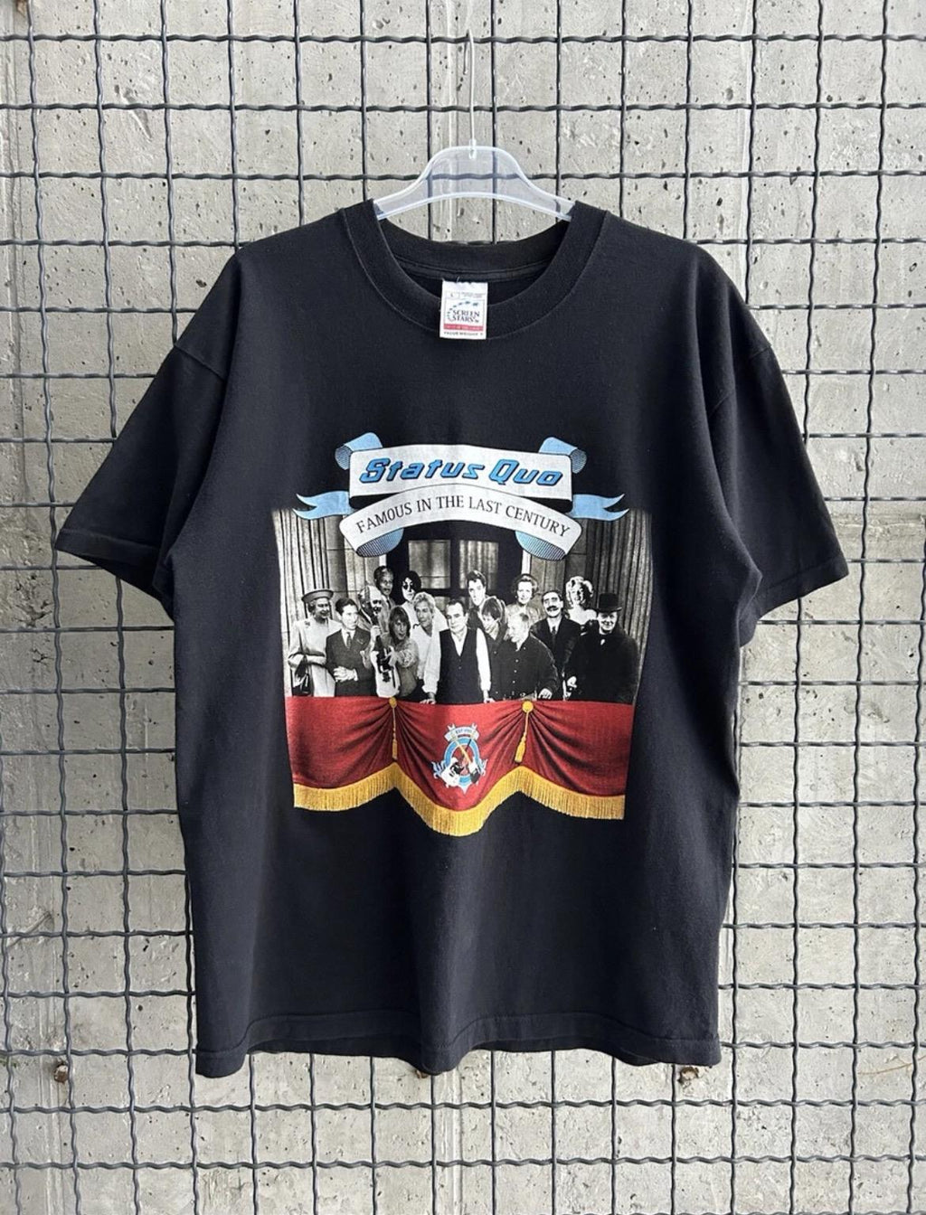 Vintage 2001 Status Quo Famous In The Century Tour T-shirt Size L