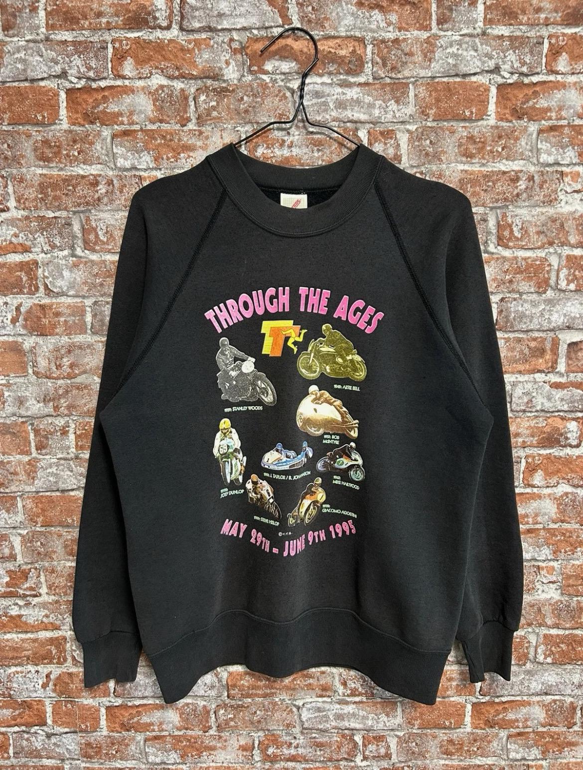 Vintage 1995 Isle of Man TT Motorcycle Racing Sweatshirt Size L