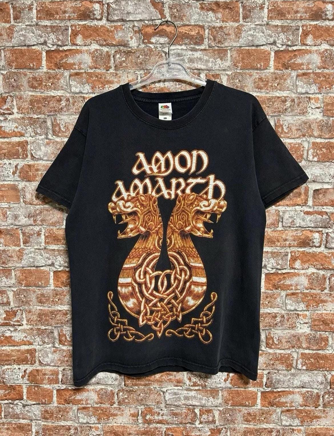 Vintage 2014 Amon Amarth Rock Band Tour T-shirt Size L