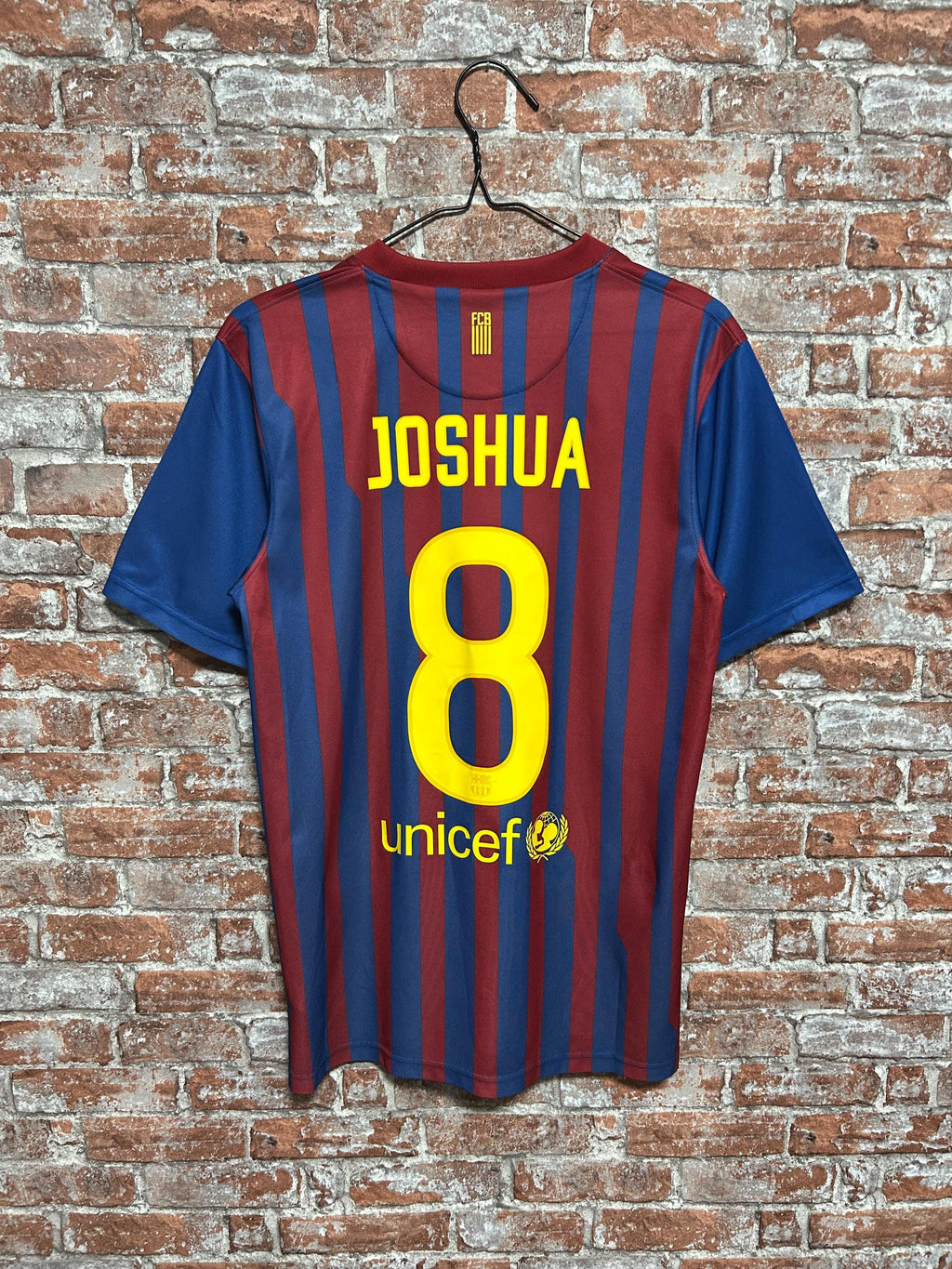 Vintage Barcelona Nike 2011 2012 Home Football Jersey Soccer Joshua #8 Size S