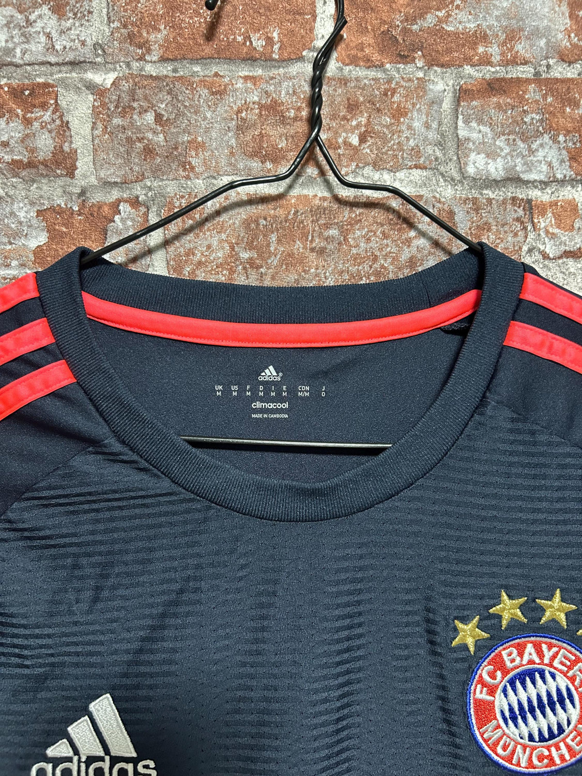 Vintage Bayern Munich 2015 2016 Third Soccer Football Adidas Jersey Shirt Size M