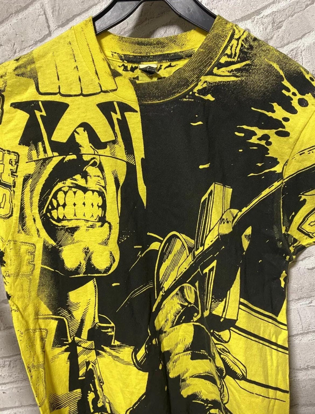 Judge Dredd 1992 Very Rare Vintage All Over Print Movie Comics Tshirt