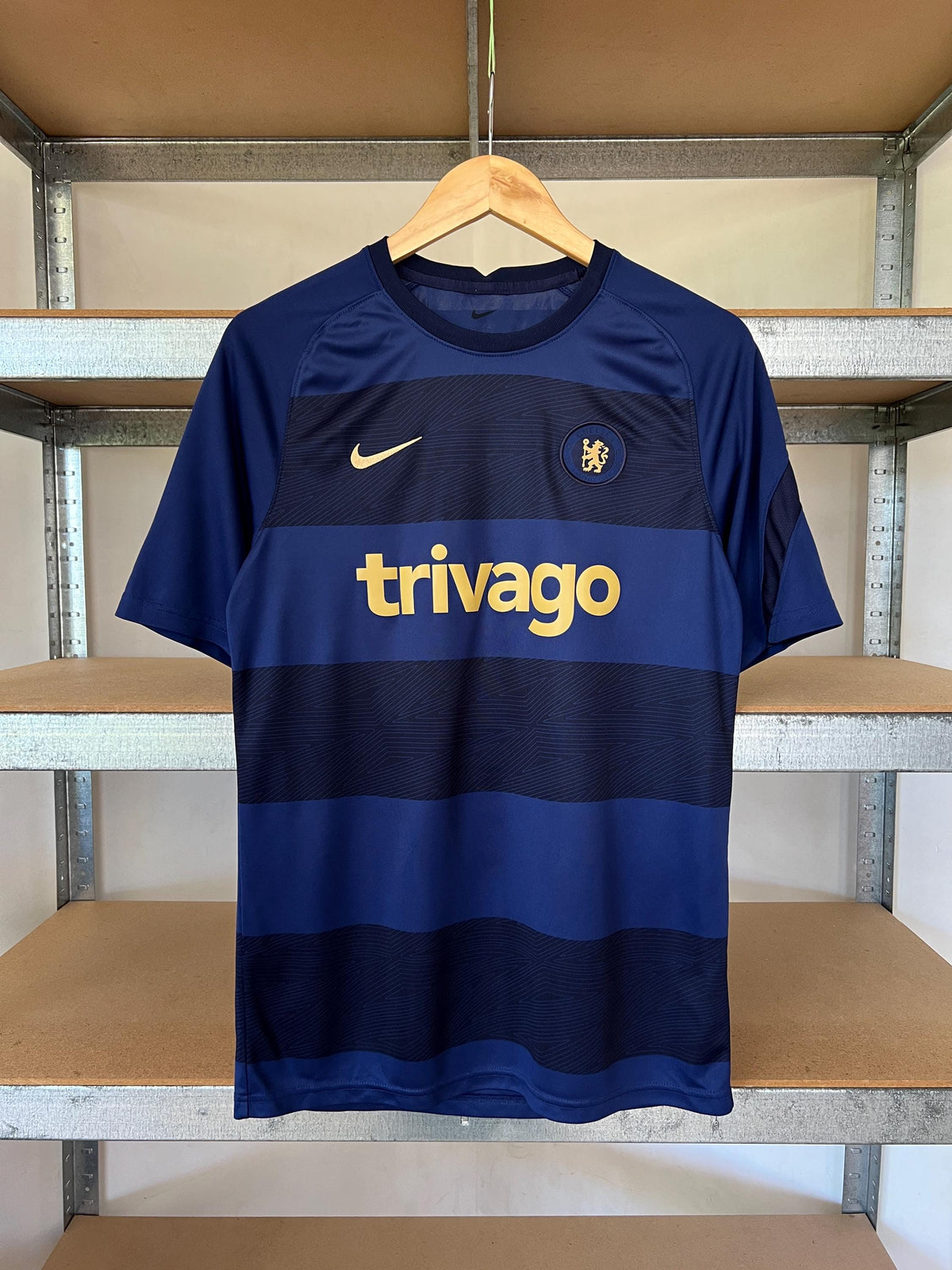 Vintage Nike Chelsea FC Pre Match Soccer Football Jersey Size M