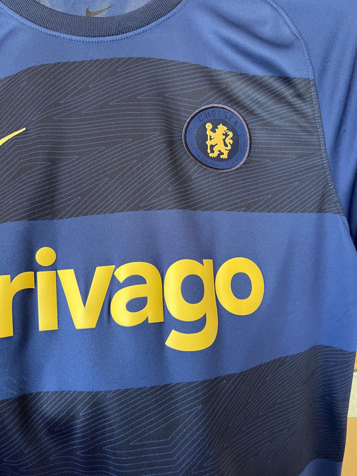 Vintage Nike Chelsea FC Pre Match Soccer Football Jersey Size M