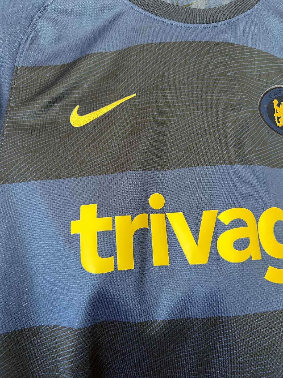 Vintage Nike Chelsea FC Pre Match Soccer Football Jersey Size M
