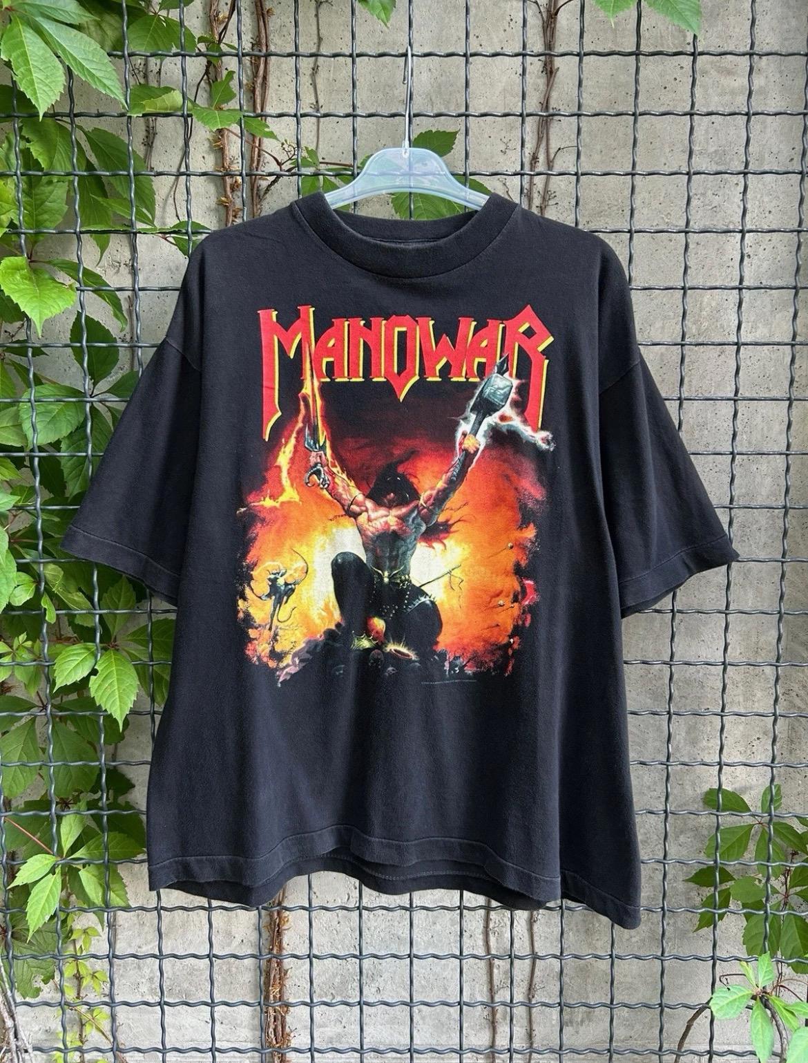Vintage 1994/1995 Manowar Rock Band Tour 90s T-shirt