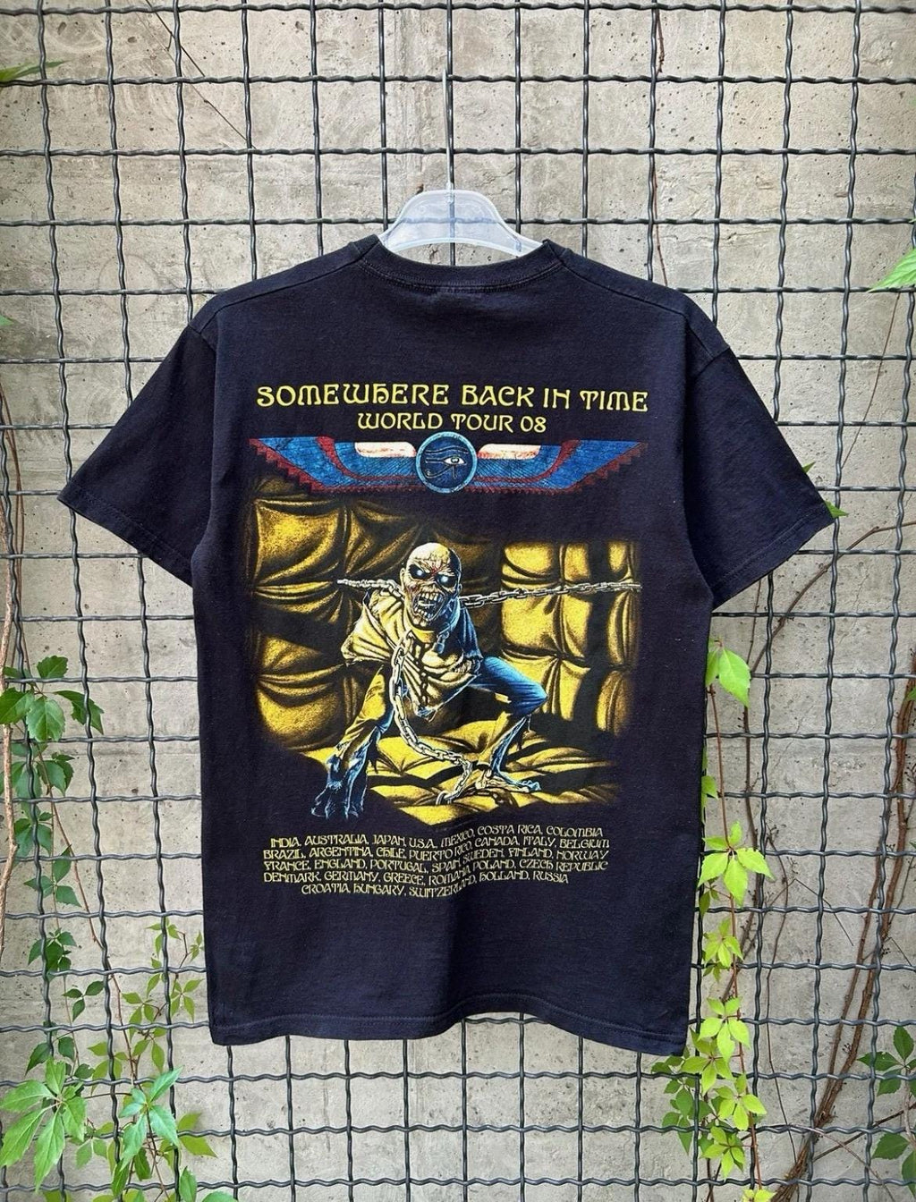 Vintage 2005 Iron Maiden Rock Band Tour T-shirt Size S
