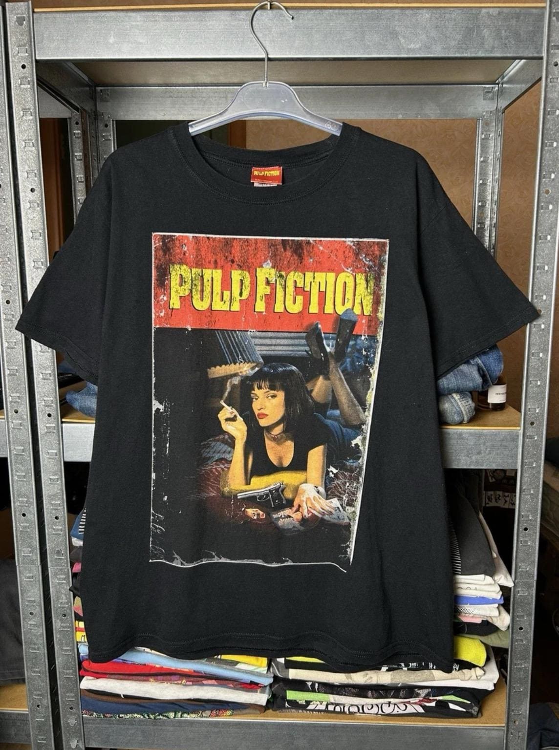 Vintage 2000s Pulp Fiction Quentin Tarantino Movie T-shirt Size L