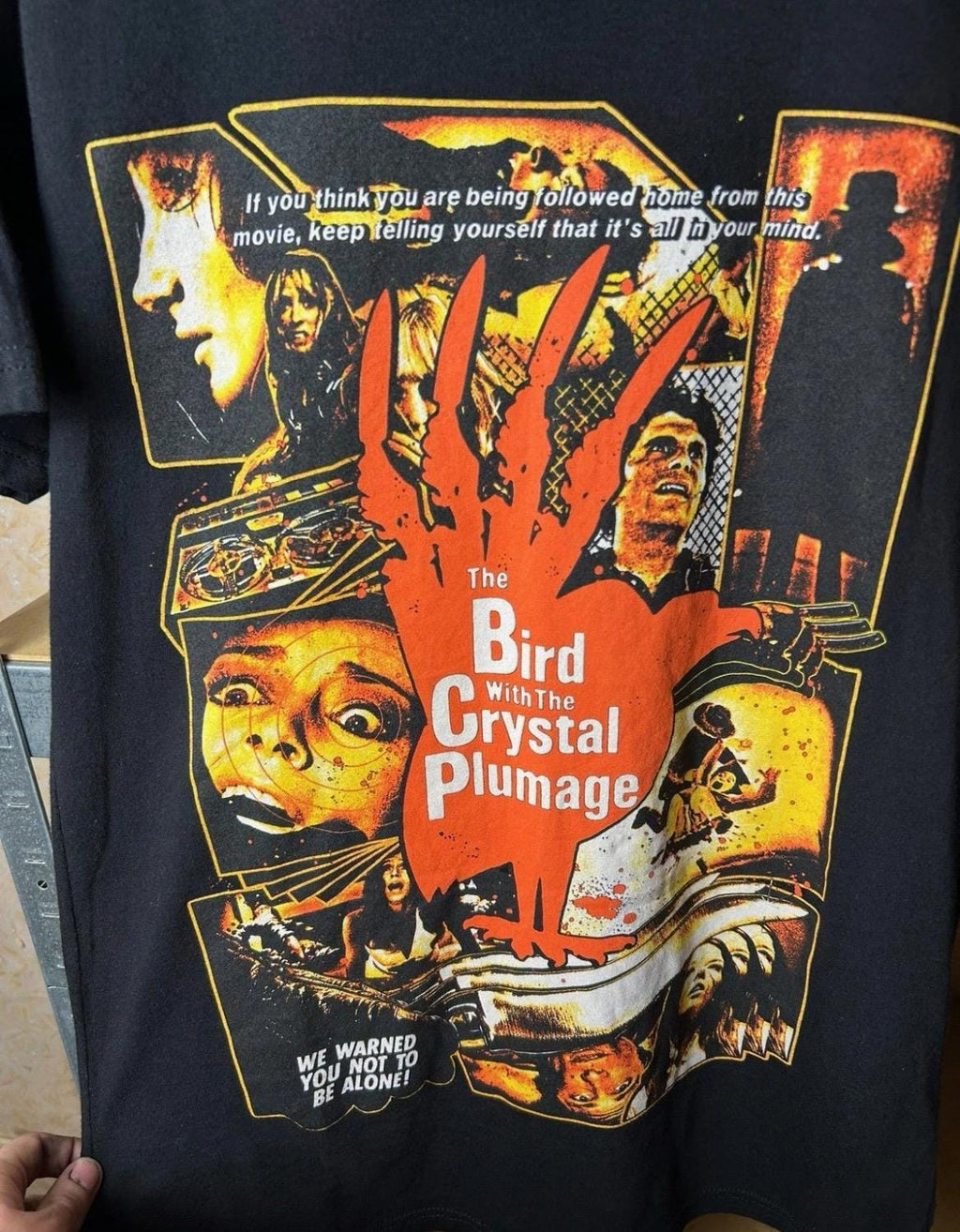 Vintage 2000s The Bird with the Crystal Plumage Movie T-shirt Size S
