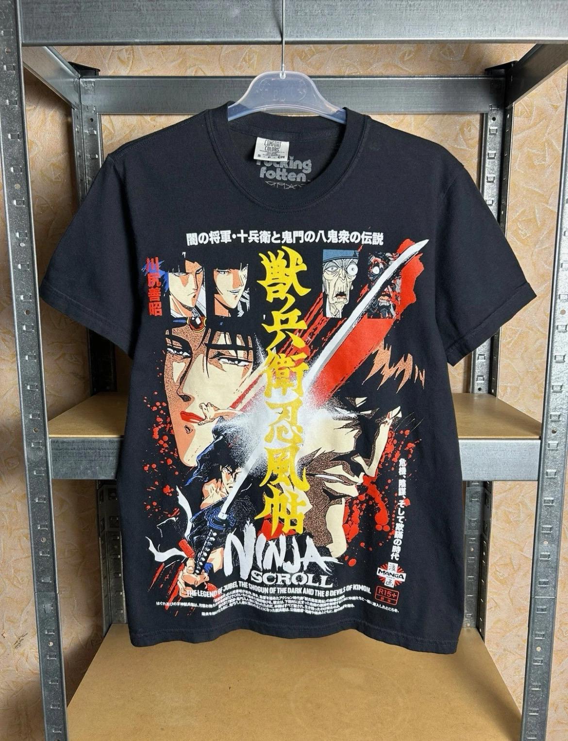 Vintage 2000s Ninja Scroll Anime Movie T-shirt Size S