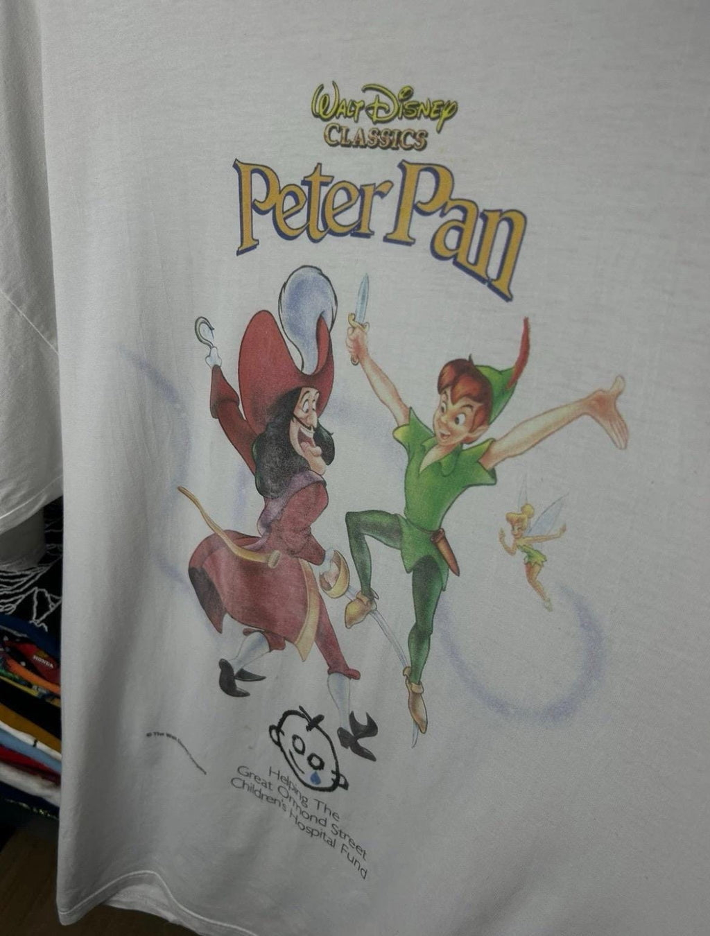 Vintage 90s Peter Pan Hook Cartoon Movie T-shirt Size XL