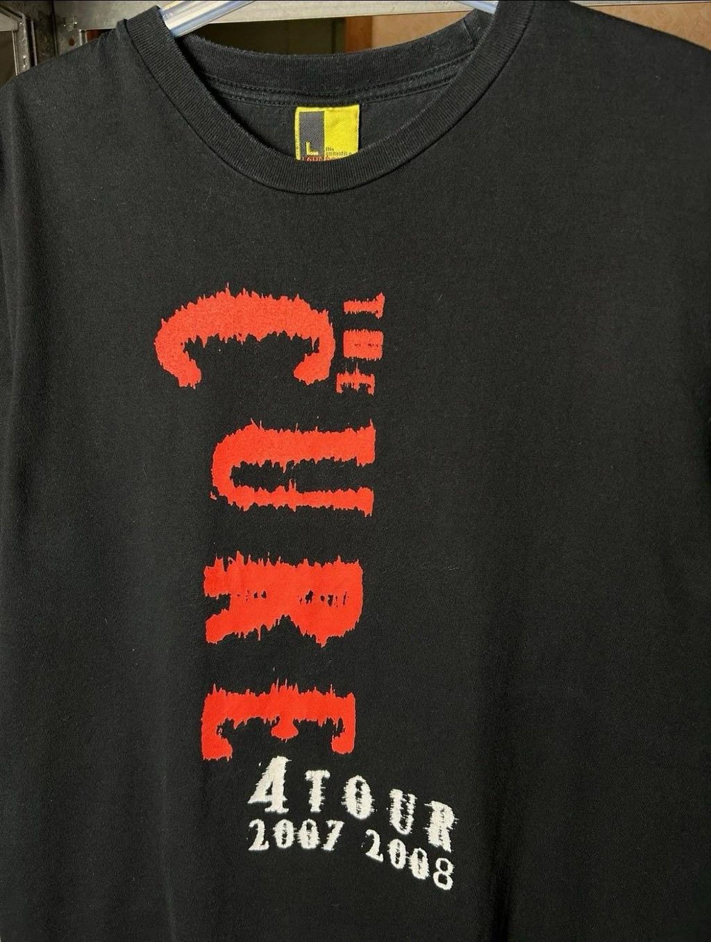 Vintage 2007-2008 The Cure 4Tour World Concert T-Shirt