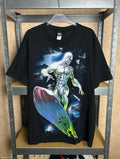 Vintage 2000s Silver Surfer Mad Engine Marvel Comics T-shirt Size L