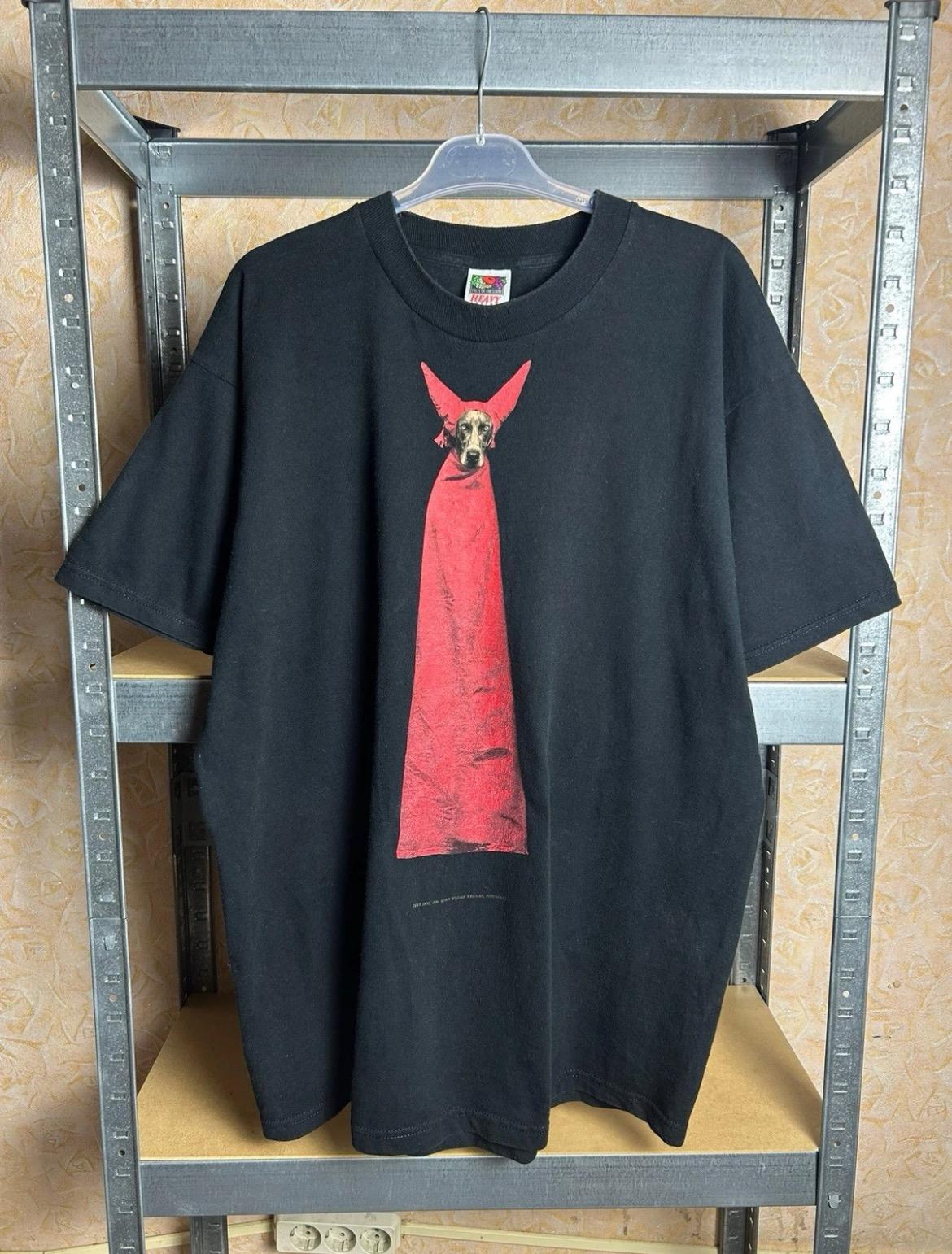 Vintage 1995 Devil Dog by William Wegman Art T-shirt Size XL