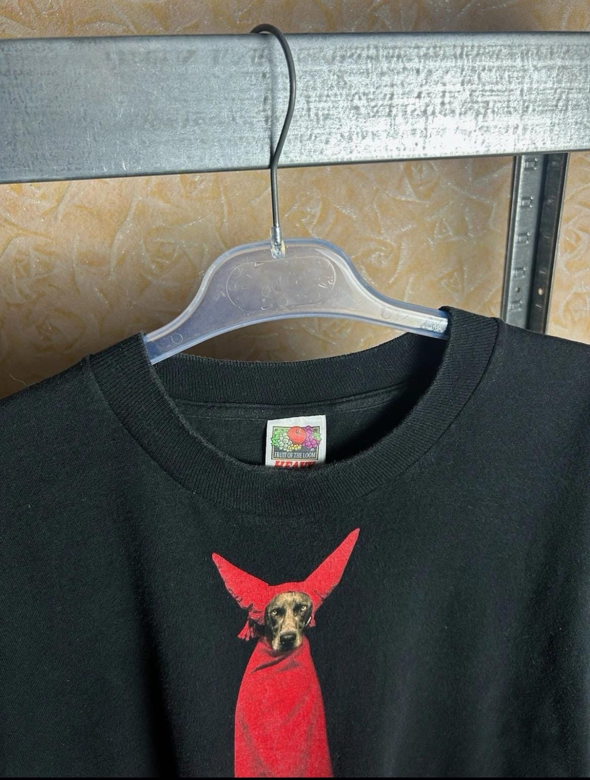 Vintage 1995 Devil Dog by William Wegman Art T-shirt Size XL