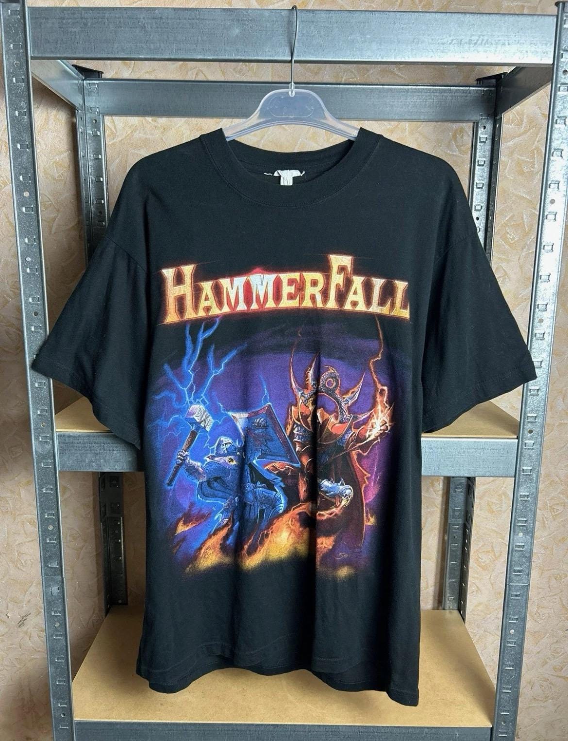 Vintage 90s Hammerfall Rock Band T-shirt