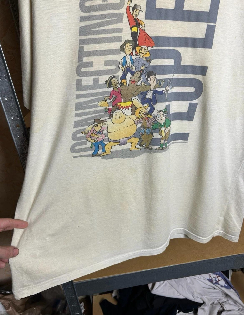 Vintage 90s Nokia Connecting People Promo Mobile T-shirt Size L-XL