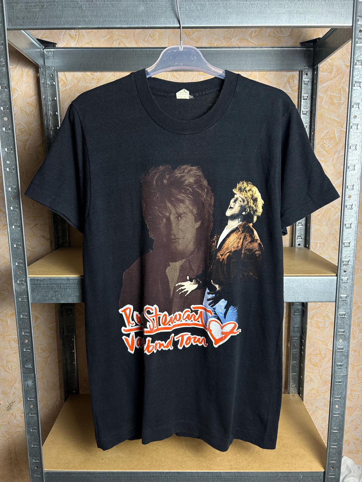 Vintage 90s Rod Stewart Vagabond Heart Tour T-shirt Size L