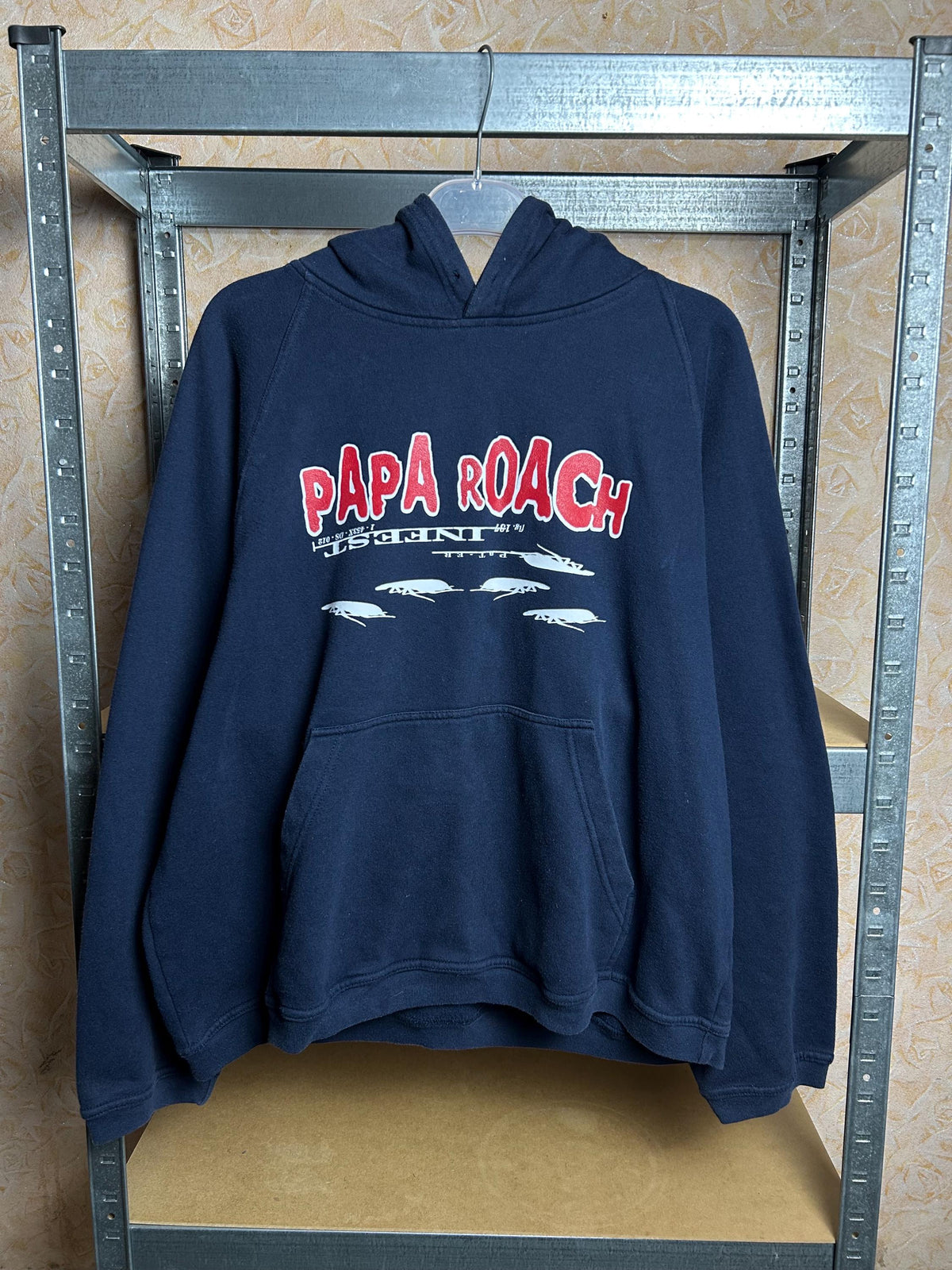 Vintage 2000 Papa Roach Infest Rock Band Hoodie Size XL
