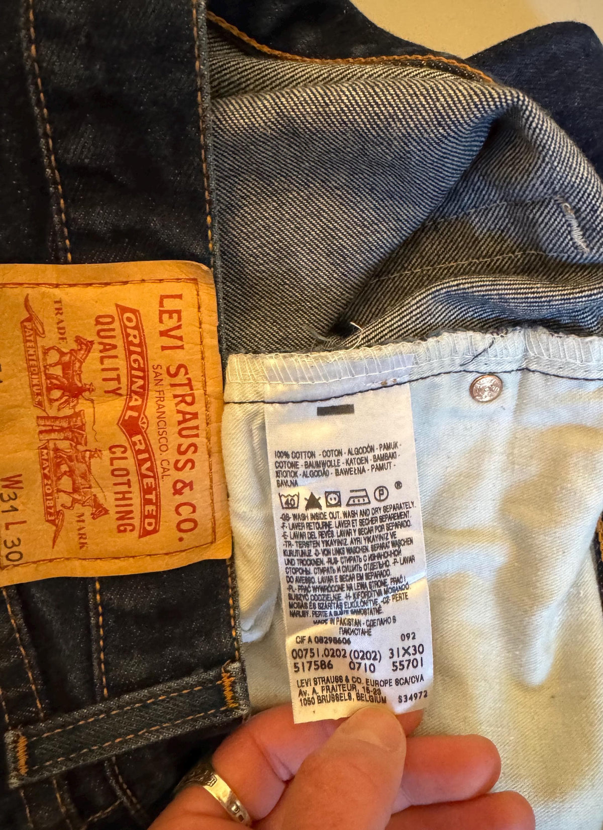 Vintage 2000s Levis 751 Denim Jeans 31x30