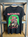 Vintage 1990 Iron Maiden Ten Years Santa Rock Band T-shirt Size M-L