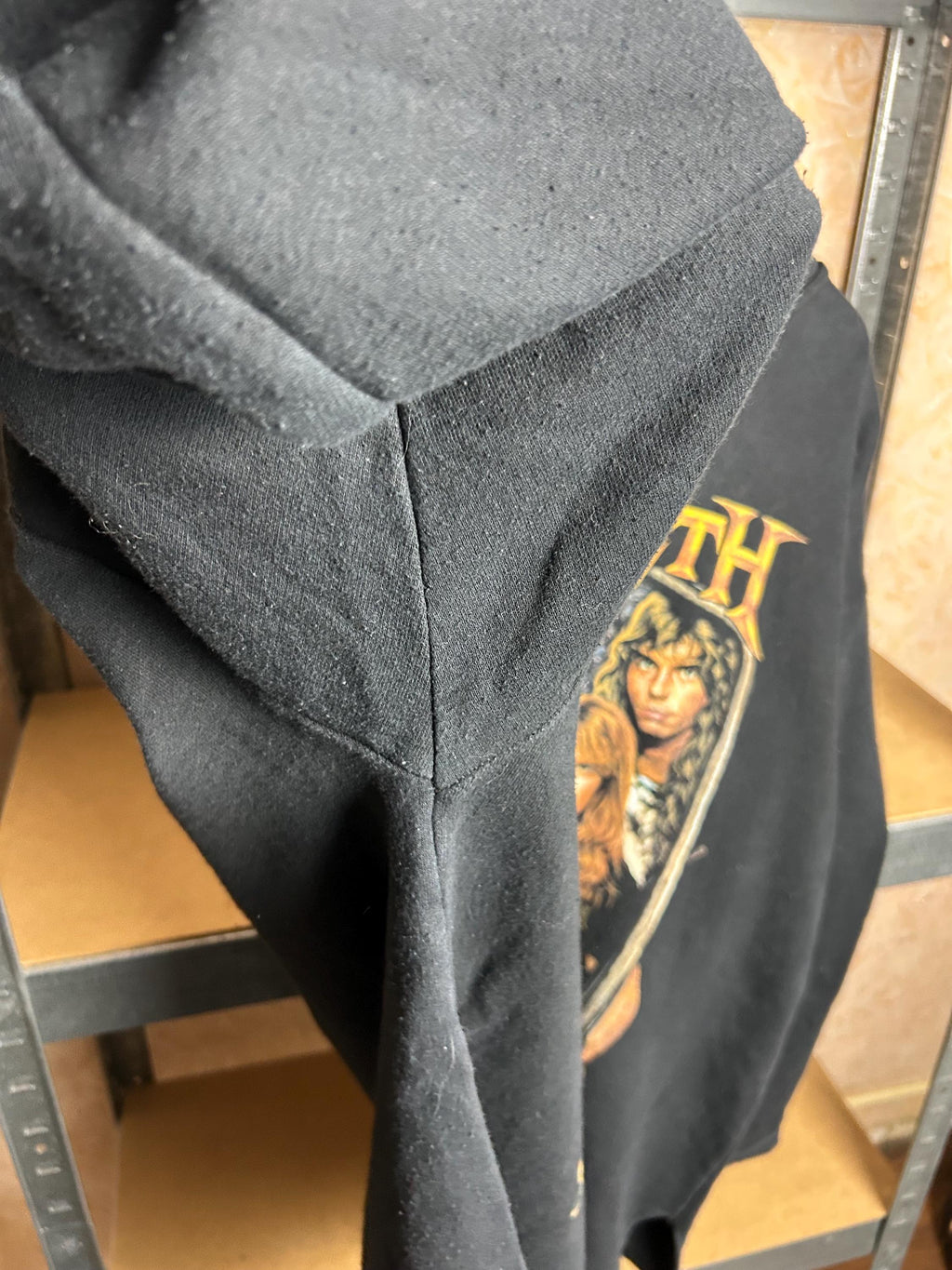 Vintage 90s Megadeth Risk Rock Band Hoodie Size XL