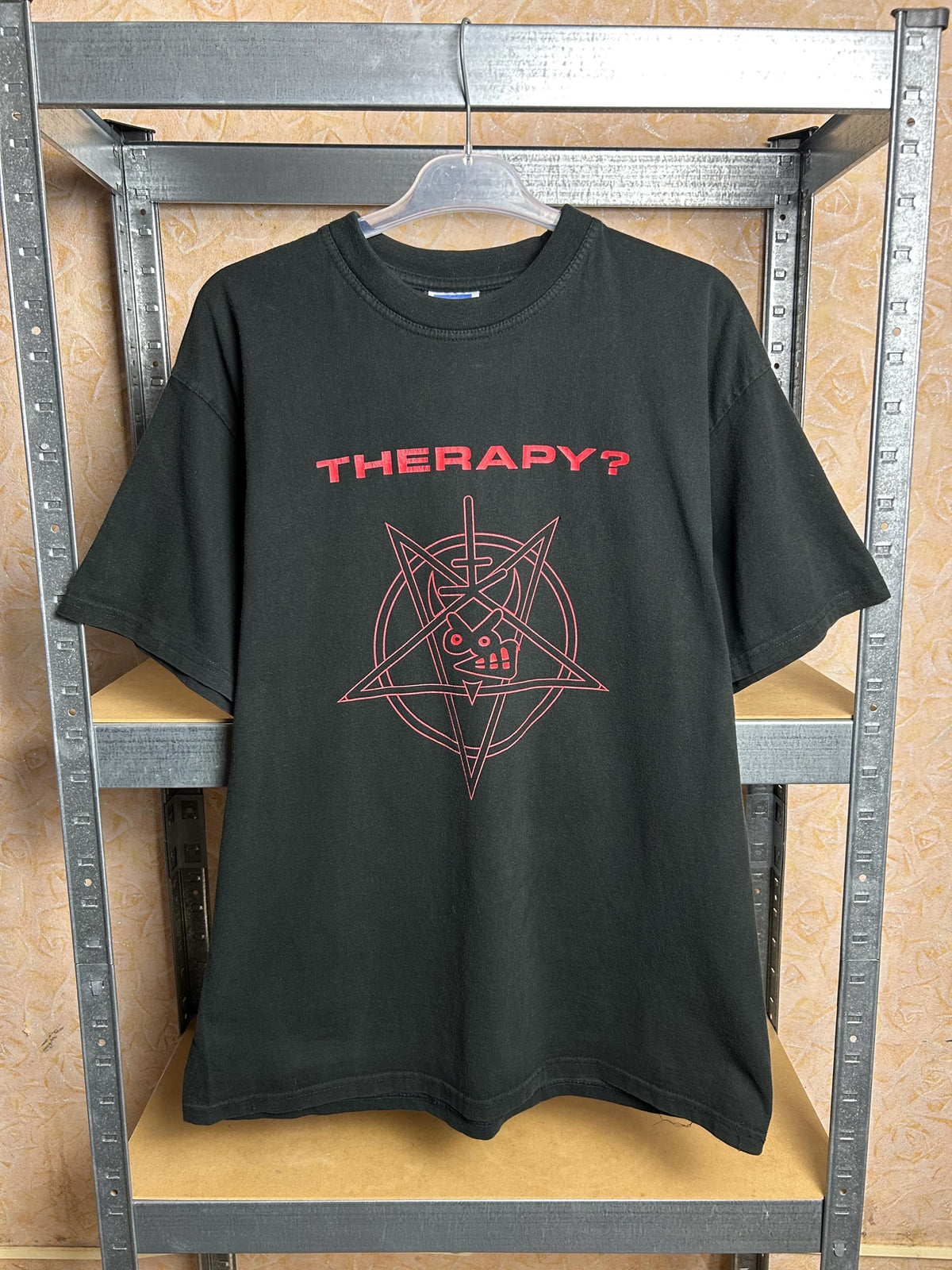 Vintage 2000s Therapy? Hey Satan Your Rock Band T-shirt Size L