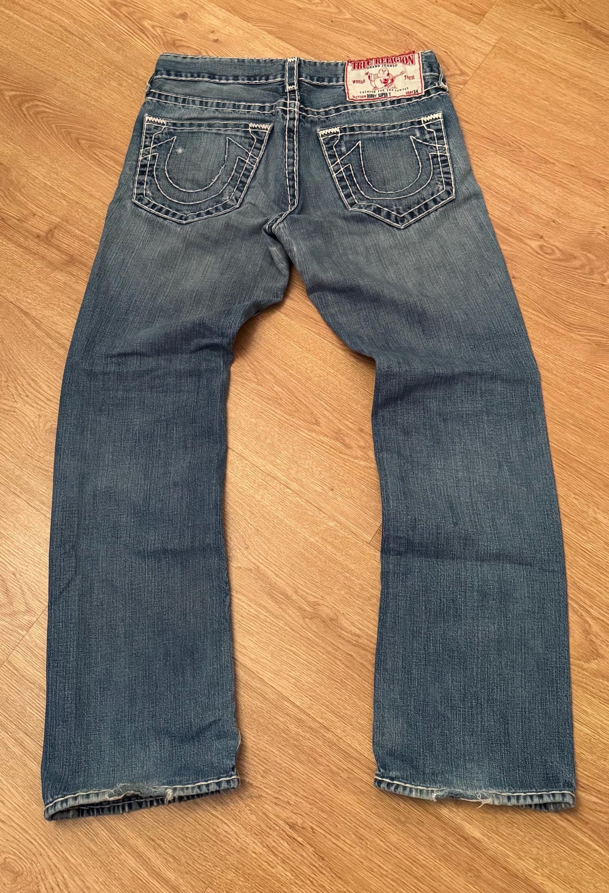 Vintage Y2K True Religion Dstressed Denim Jeans Size 32
