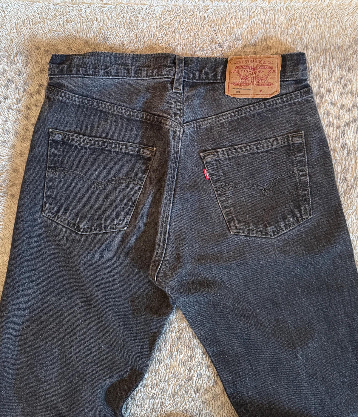 Vintage 90s Levi’s 501 Washed Denim Jeans USA Size W29 L30