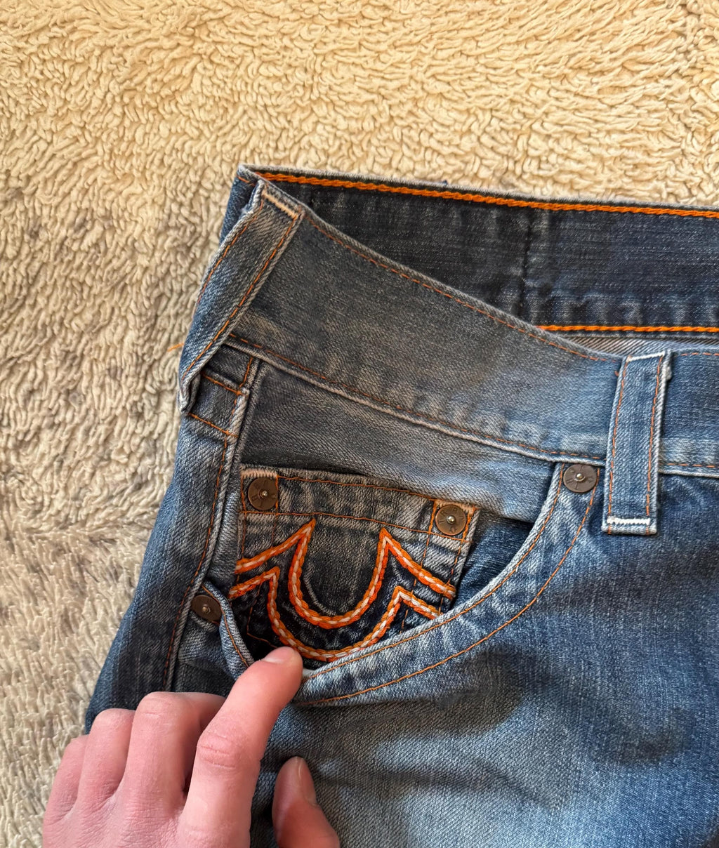 Vintage Y2K True Religion Straight Denim Jeans Size w34
