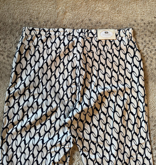 Escada Vintage 90s Monogram Grpahic Pants