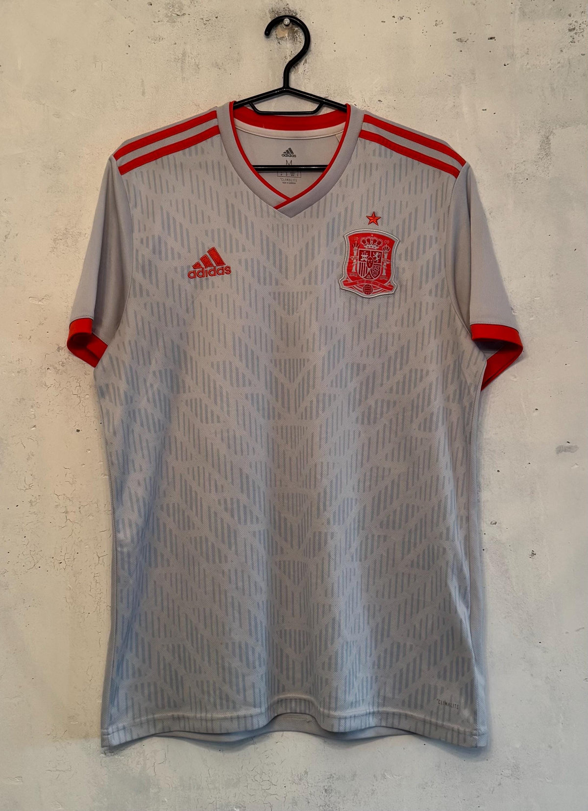 Spain 2018 2019 Away Adidas Football Soccer Jersey Shirt Size M BR2697