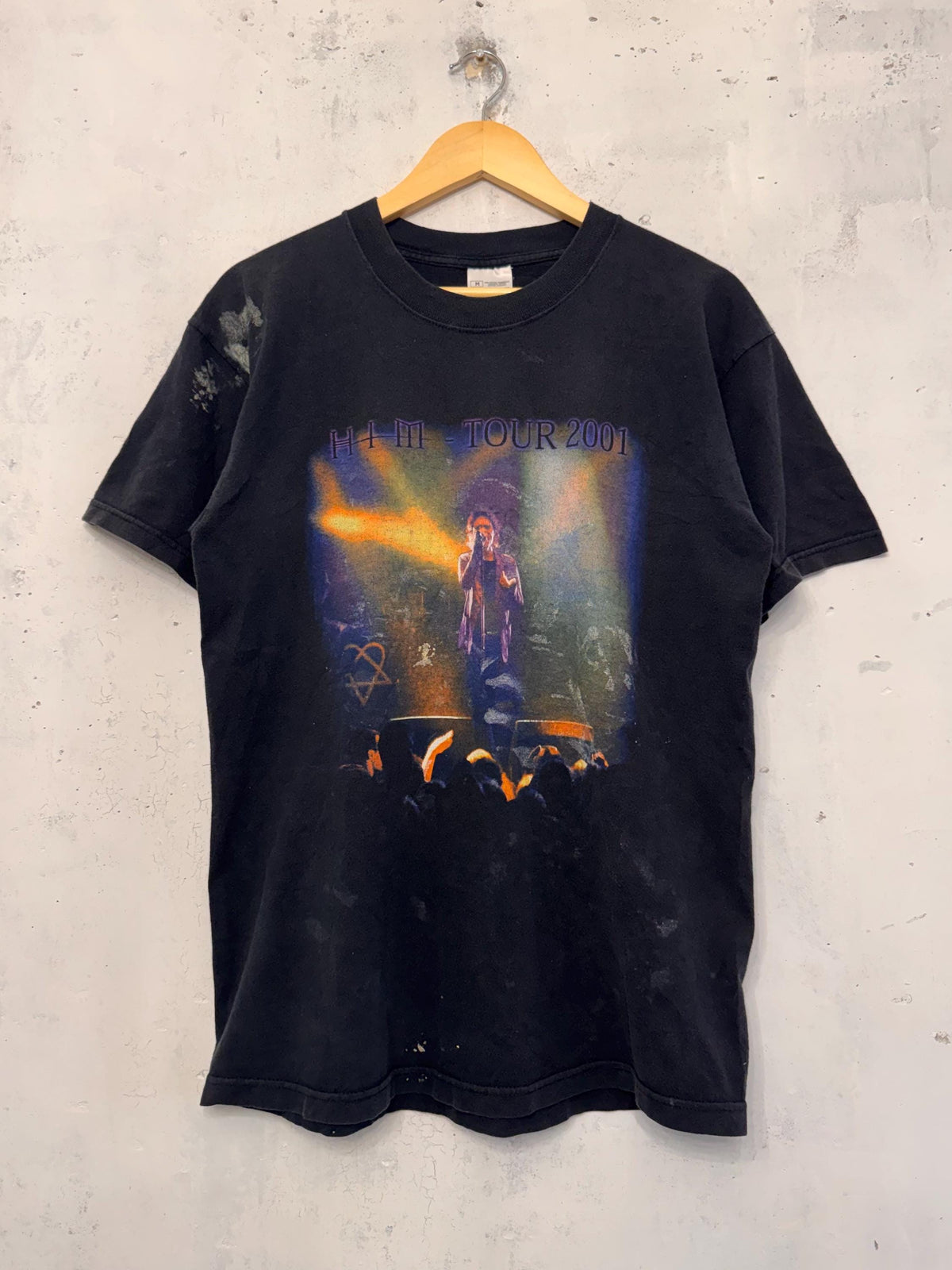 Vintage 2001 HIM Rock Band Tour T-shirt Size M