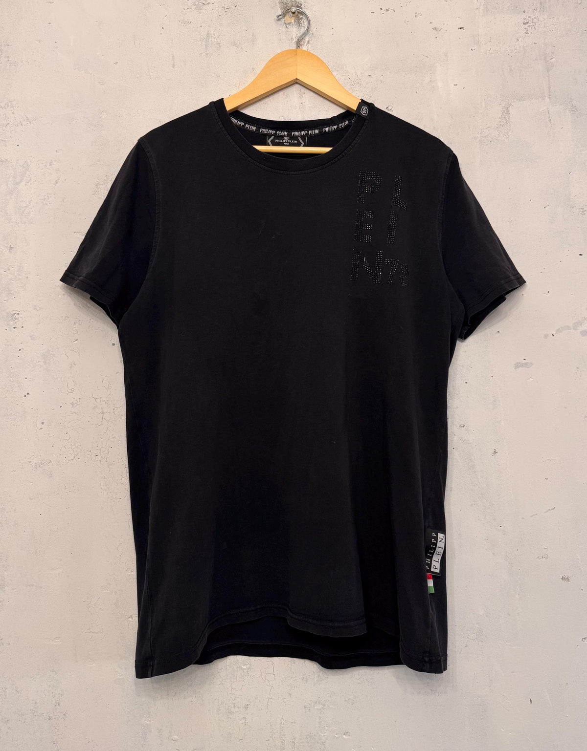 Philipp Plein Rhinestones Platinum Cut T-shirt Size XL