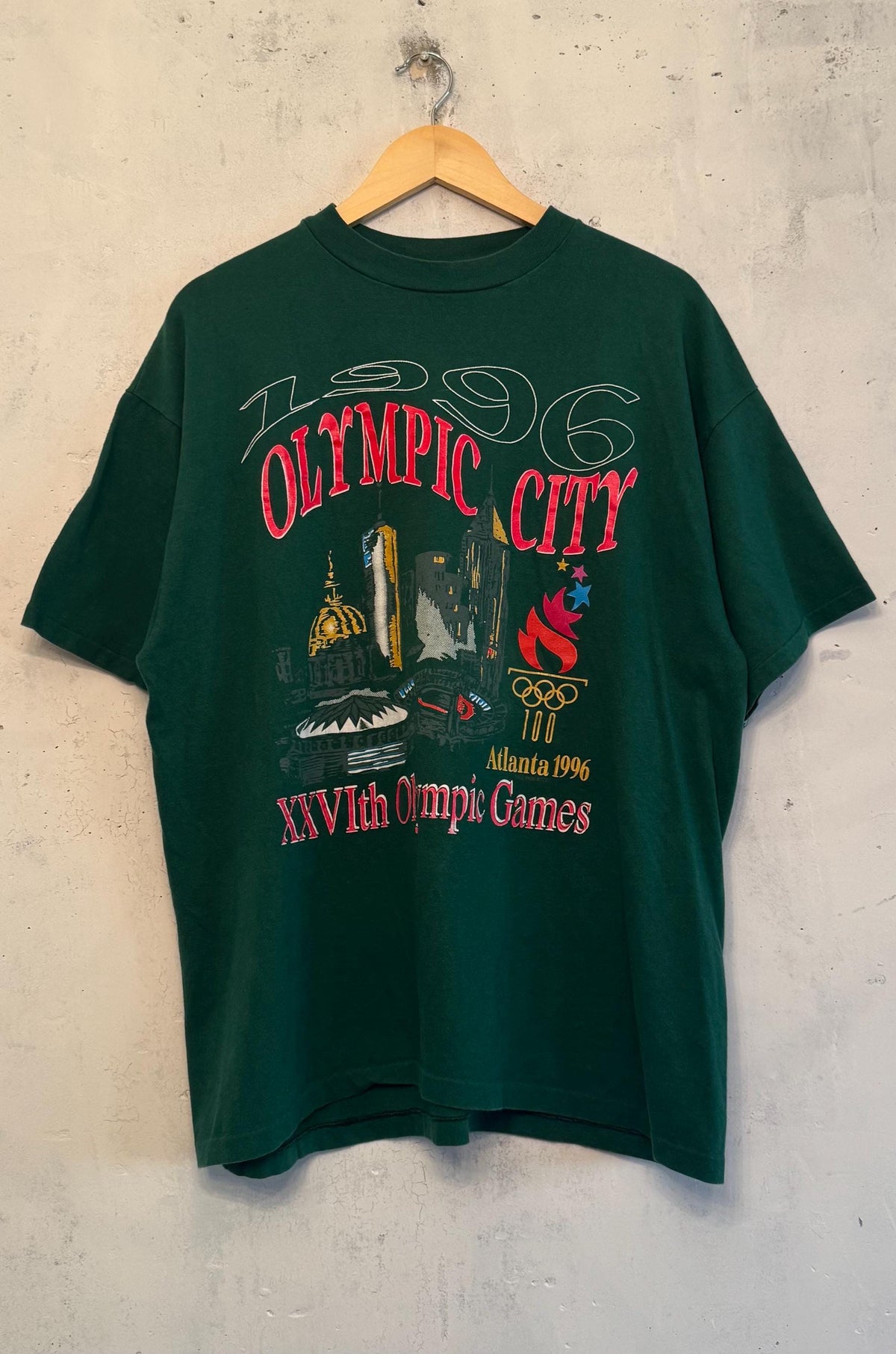 Vintage 1996 Atlanta USA Olympic Games T-shirt Size XL